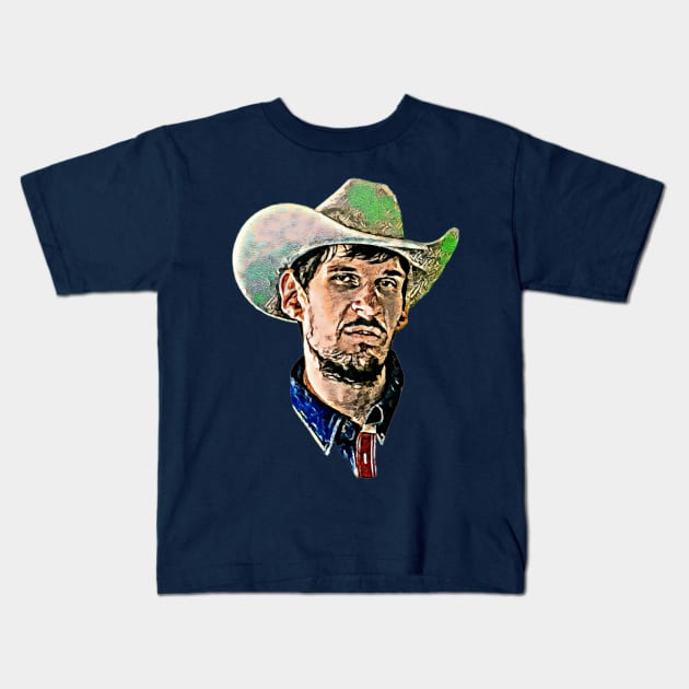 Cowboy Boban Kids T-Shirt by HoopDynastees